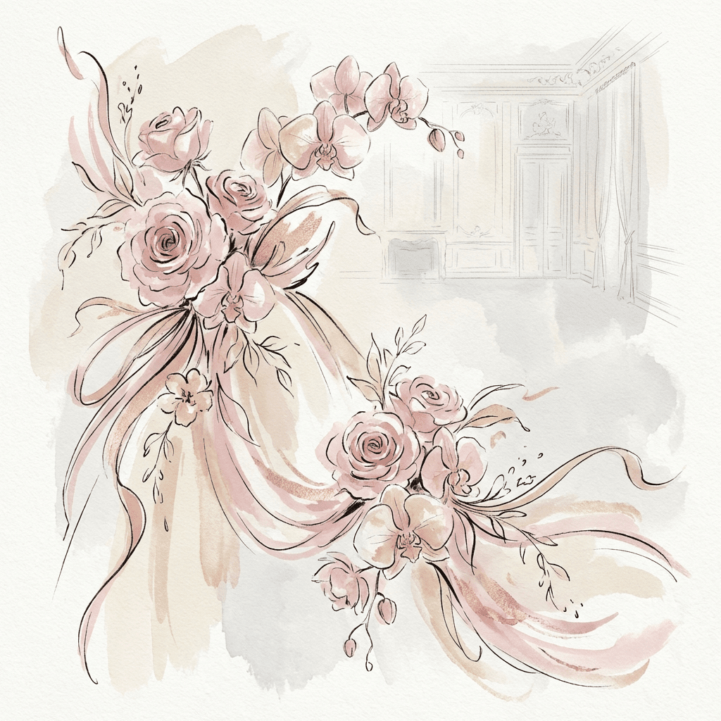 Luxury 21st birthday flower arrangement with roses and orchids