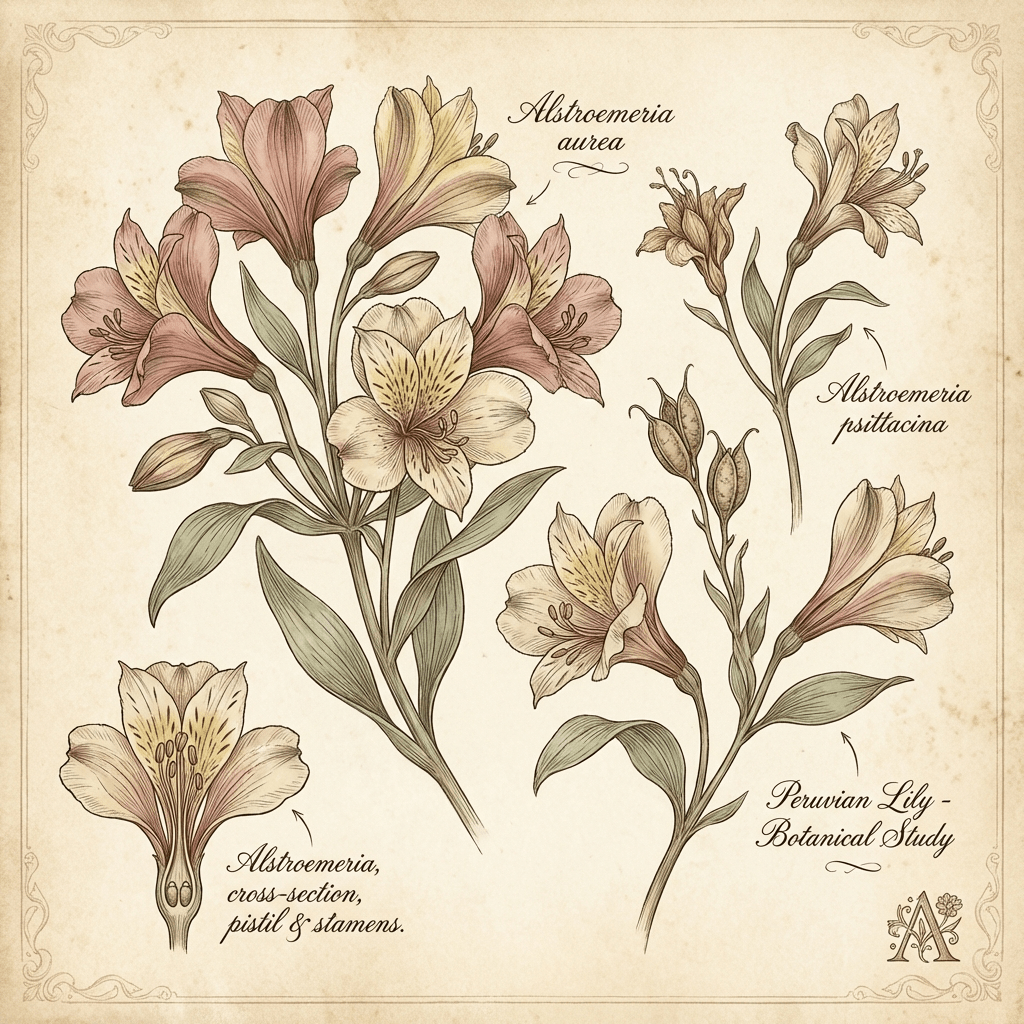 Vibrant alstroemeria bouquet in various colors.