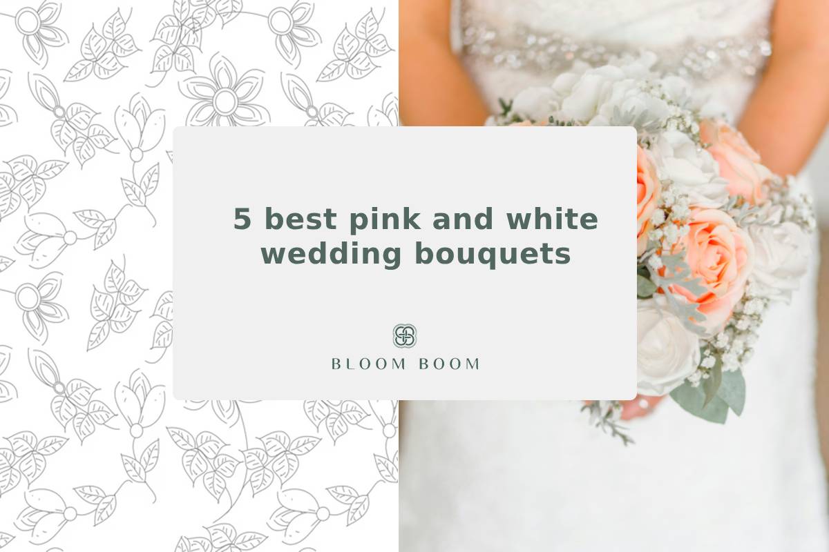 5 best pink and white wedding bouquets