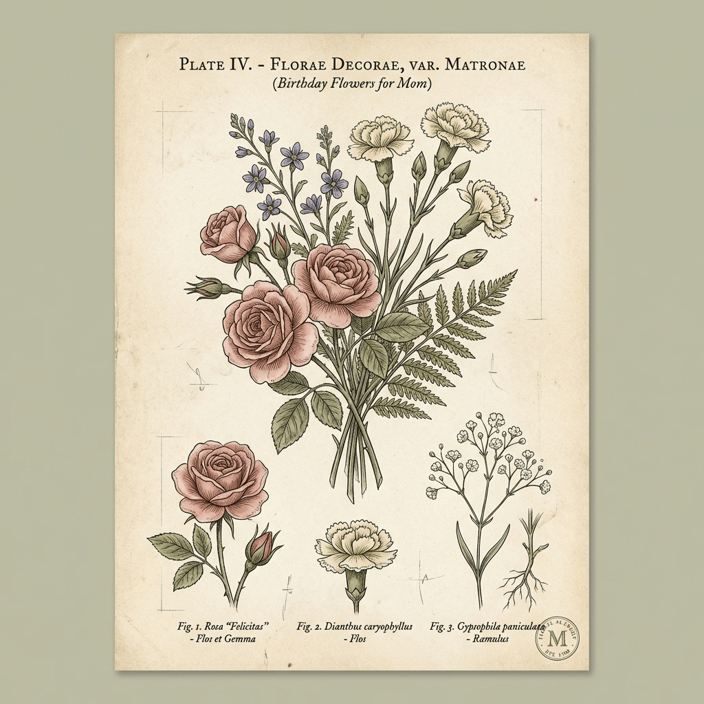 Cheerful budget-friendly birthday flower bouquet for Mom