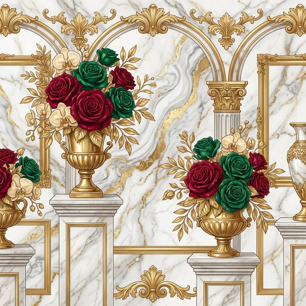 Sophisticated arrangement of roses and orchids, perfect for corporate client birthday gifts.