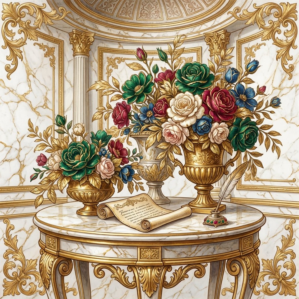 Elegant floral arrangement for contract signing celebration