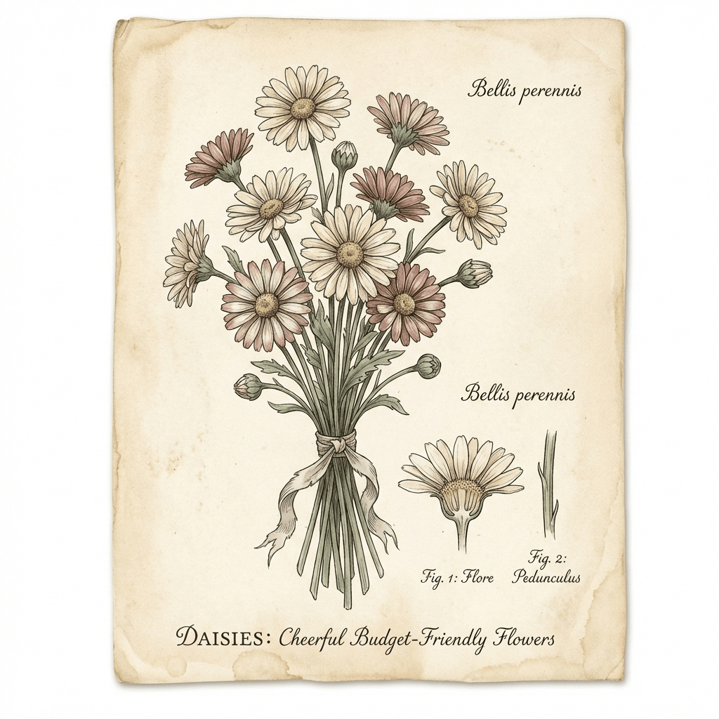 Cheerful daisy bouquet for a birthday gift