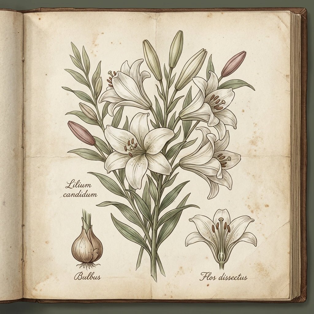 Elegant white lily arrangement for employee bereavement