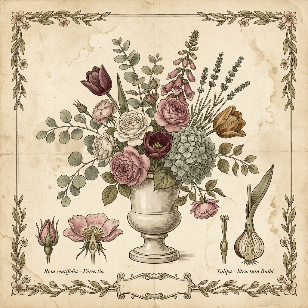 Various flowers in a vase, arranged beautifully.