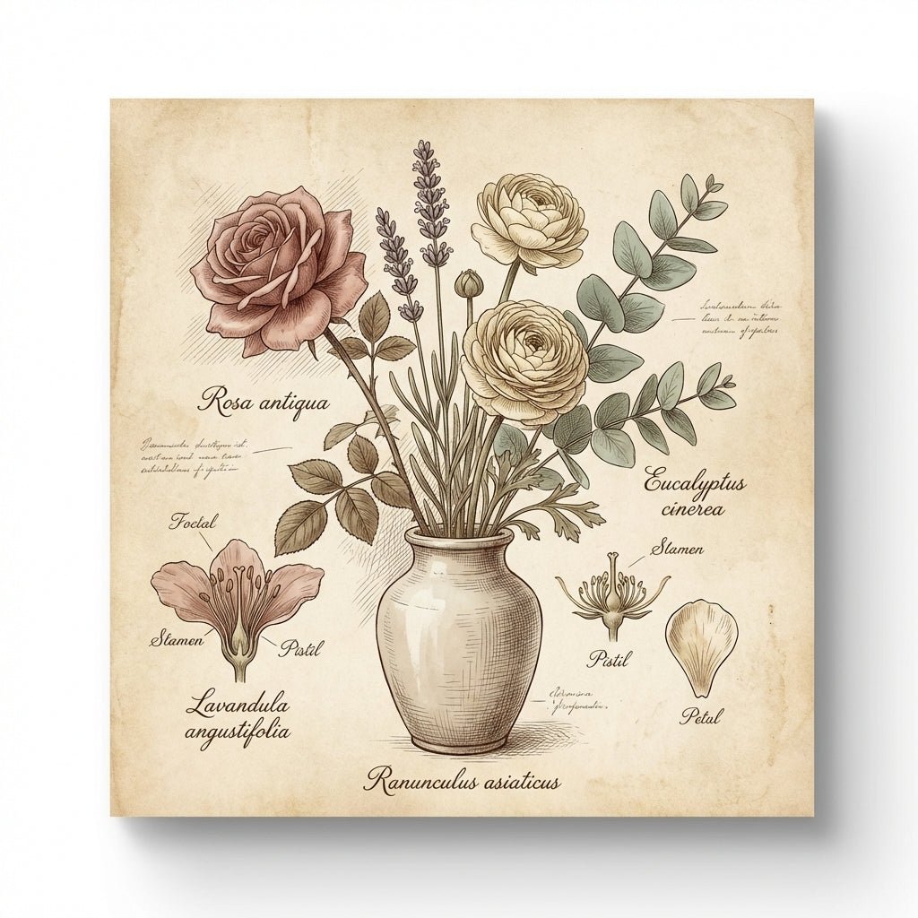 Elegant floral arrangement in a medical office waiting room