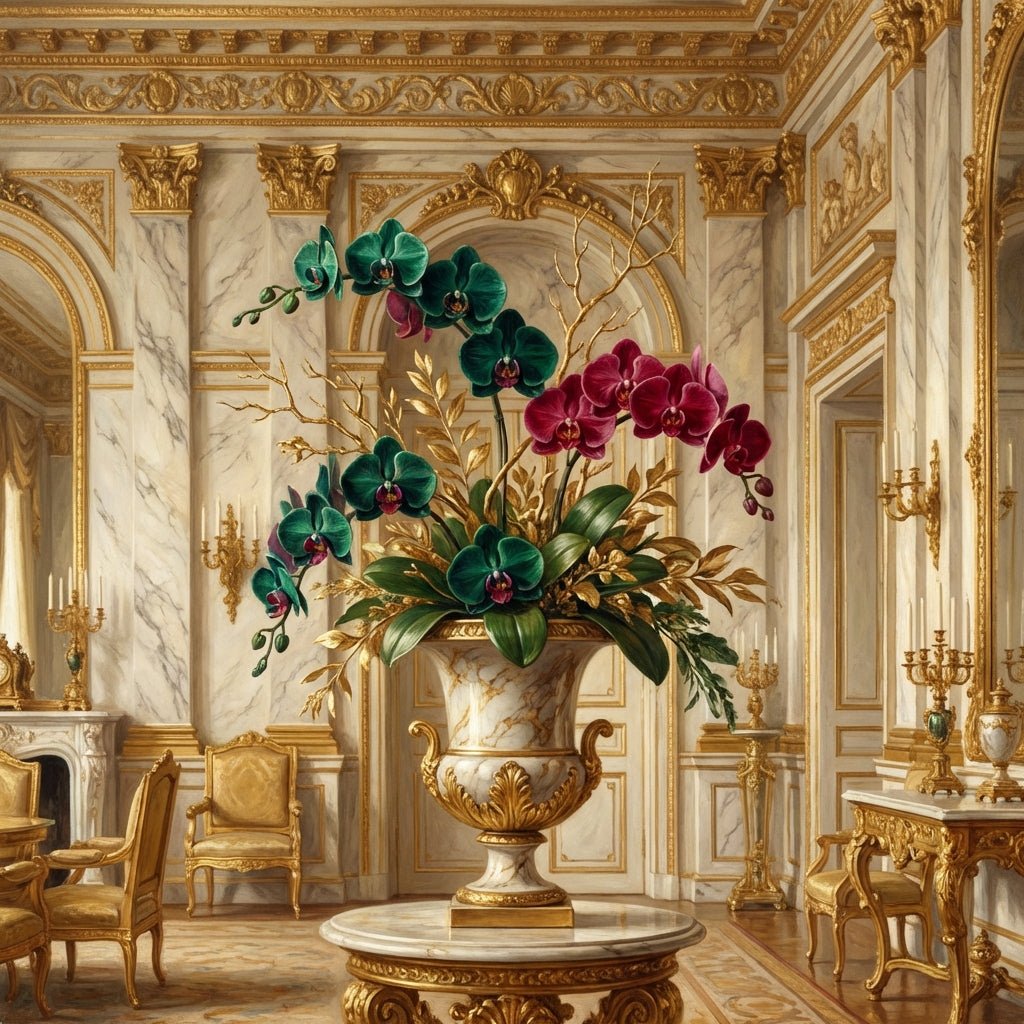 Elegant orchid arrangement as a partner company gift.