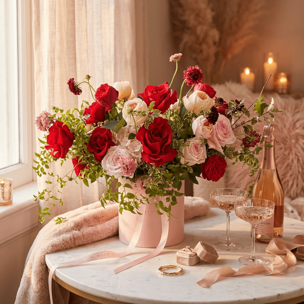 Strawberry Champaign Box - romantic gift presentation