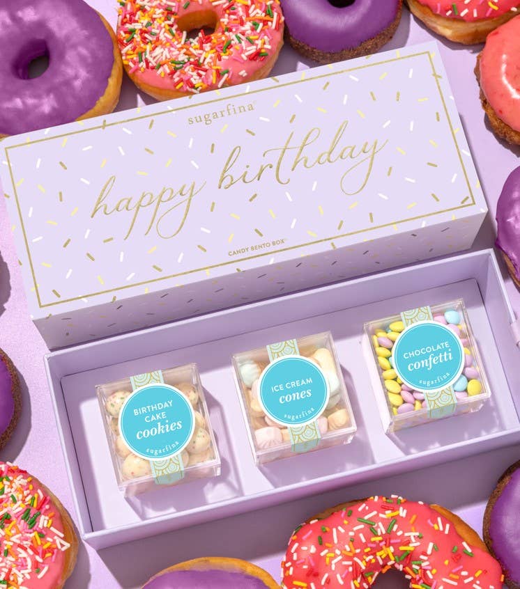 Happy Birthday - 3pc Candy Bento Box