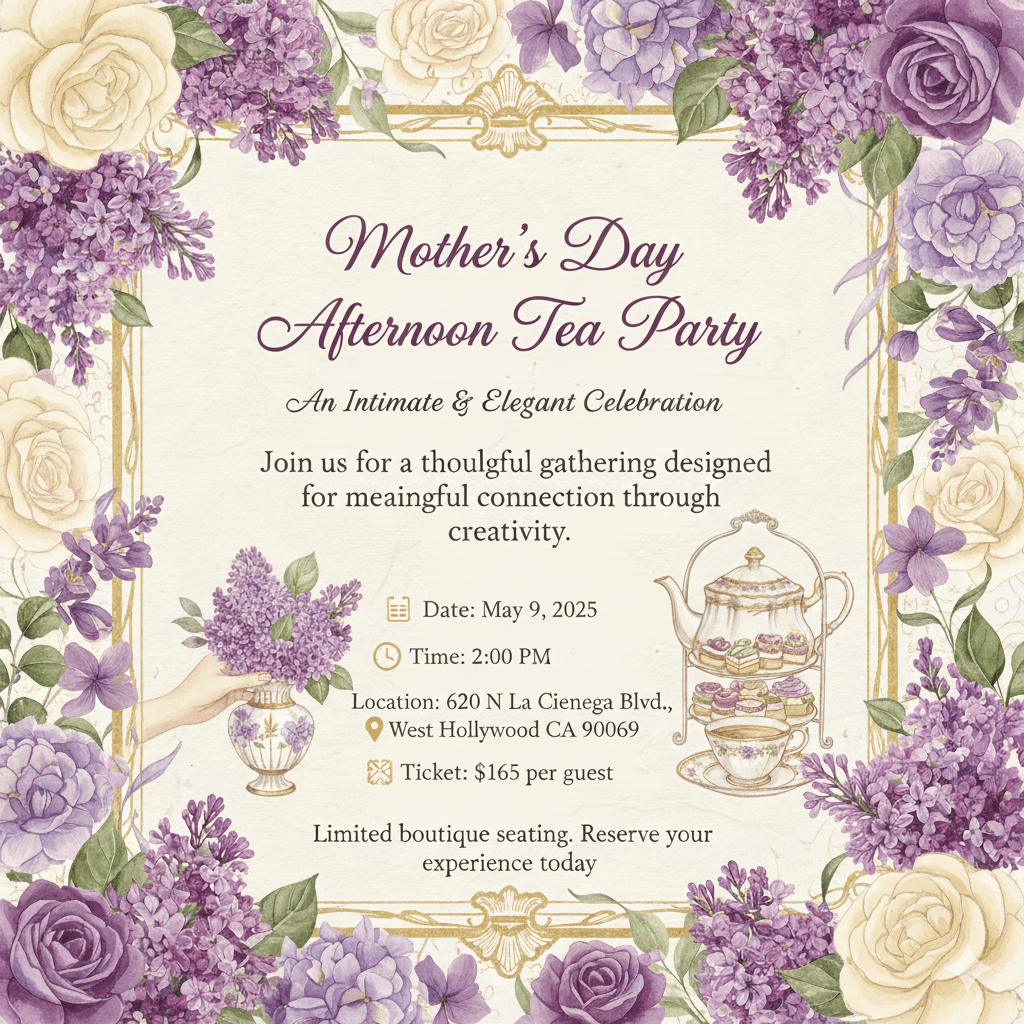 May - A Mother's Day Floral Tea Party