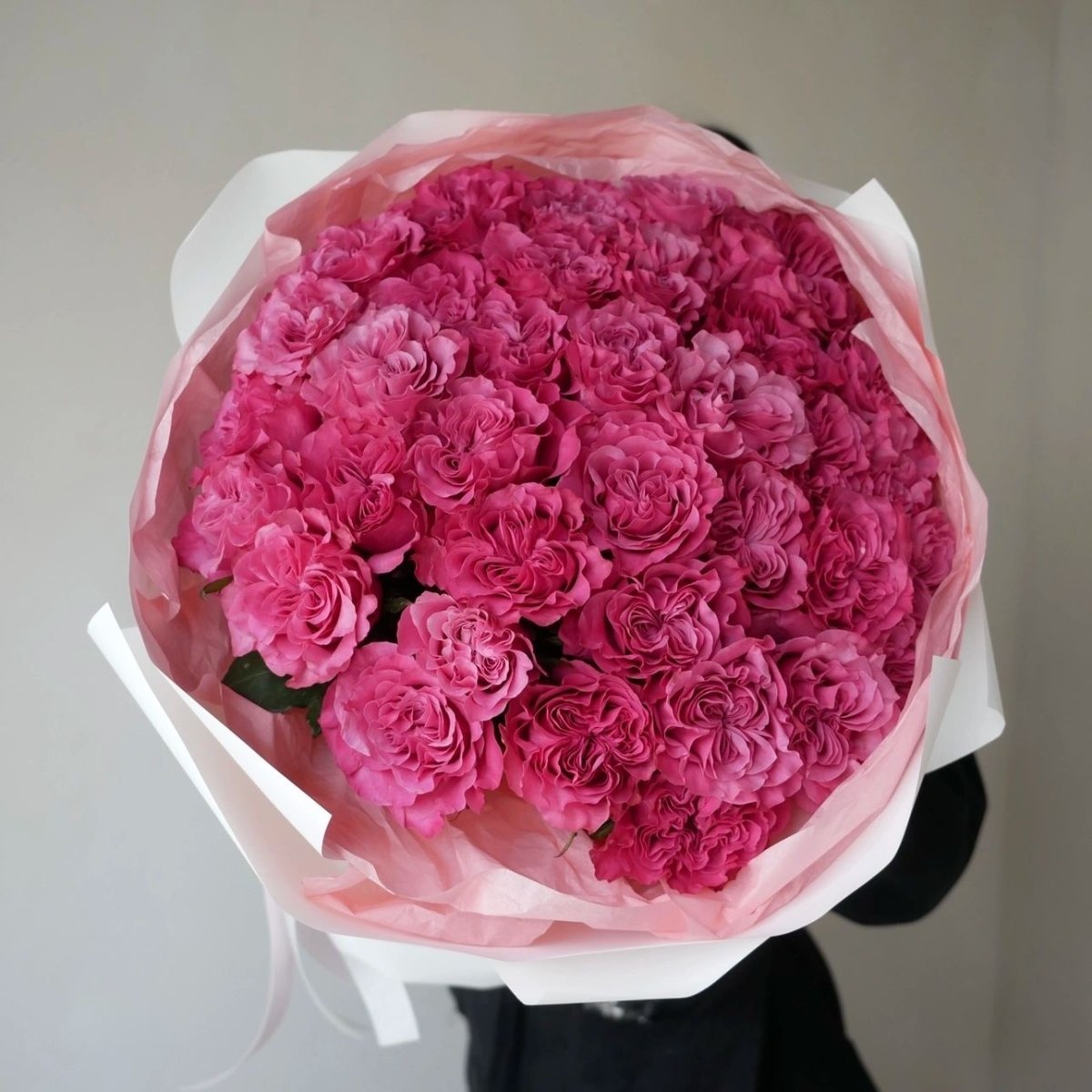 Bouquet of Pink Ruffle Roses – 25/50/75/100