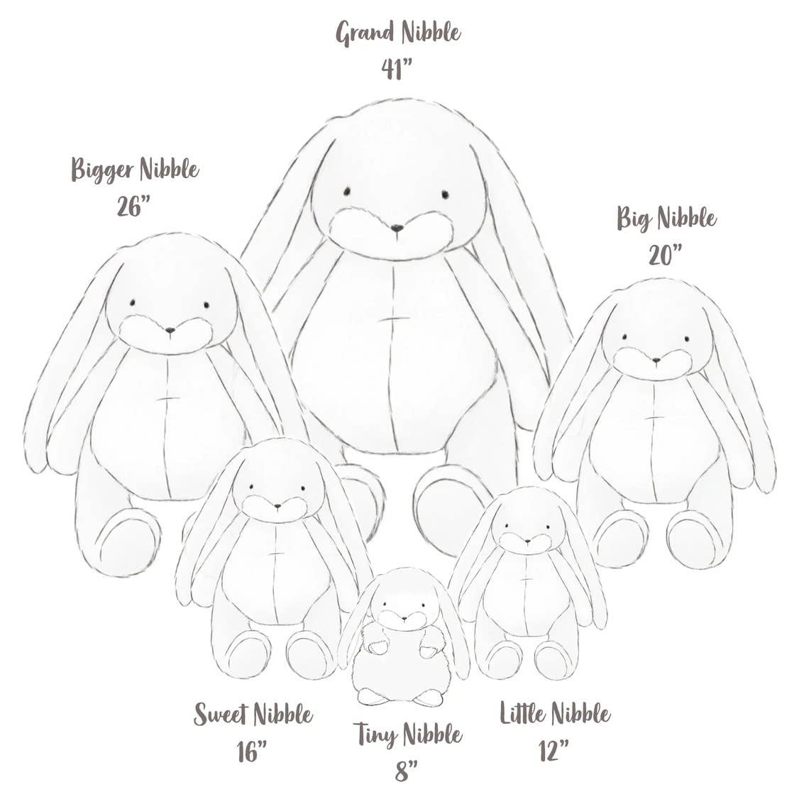 Little 12" Nibble Bunny - Pink