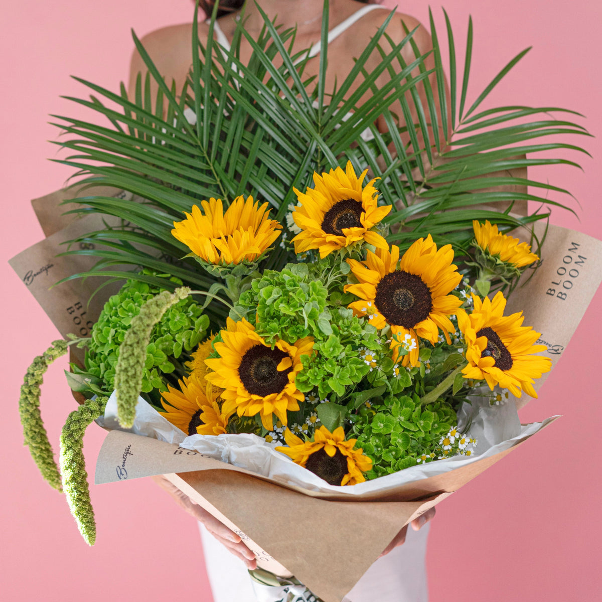 Bouquet "Radiant Harmony" with sunflowers
