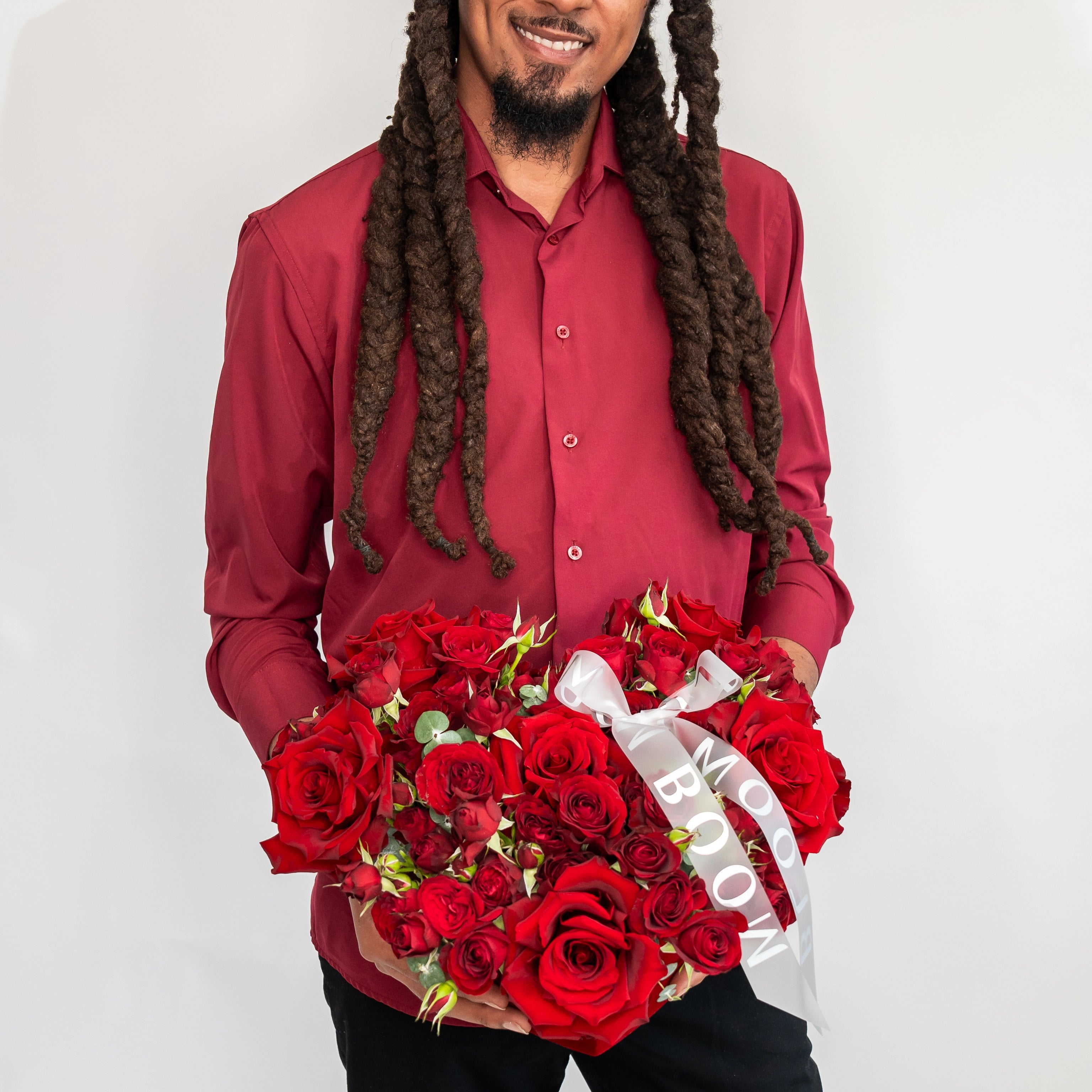 Classic "Velvet heart" with roses Large