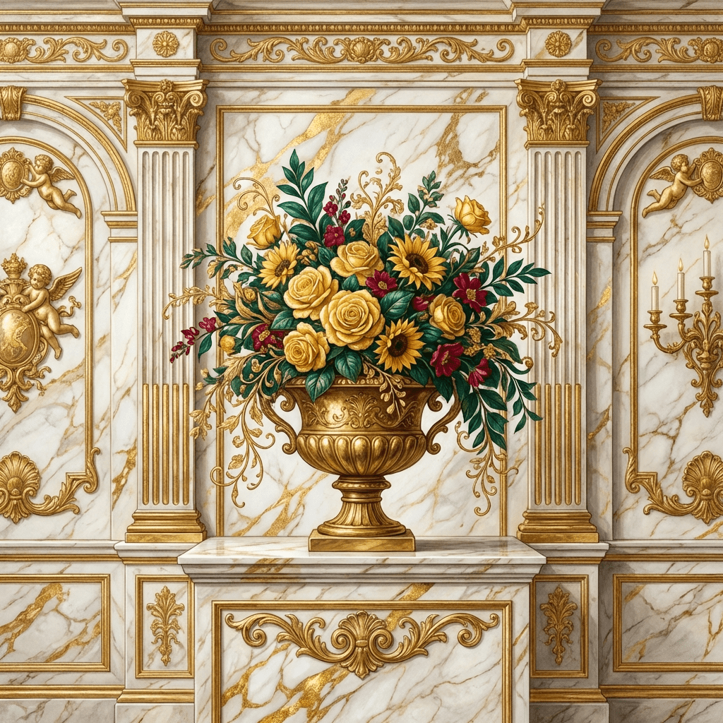 Elegant bouquet of yellow roses and sunflowers for a 50th golden anniversary