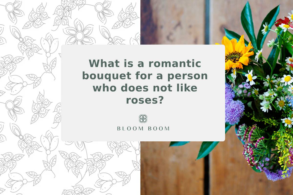 What is a romantic bouquet for a person who does not like roses?