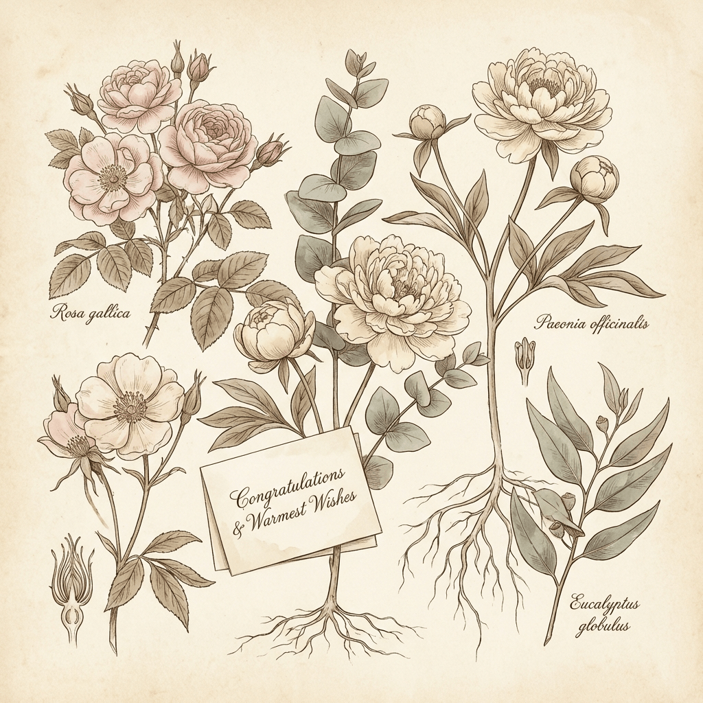 Affordable congratulations flowers with a handwritten card