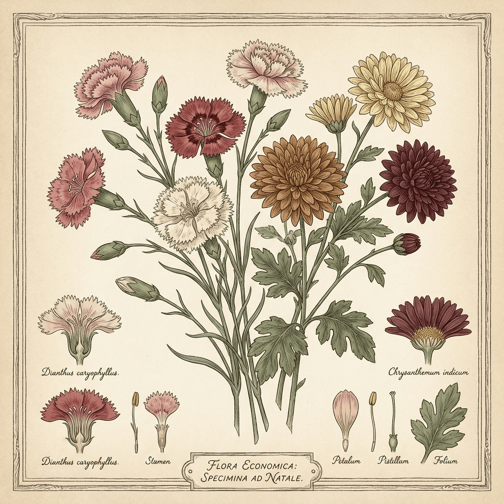 Budget-friendly birthday flower arrangement with carnations and chrysanthemums