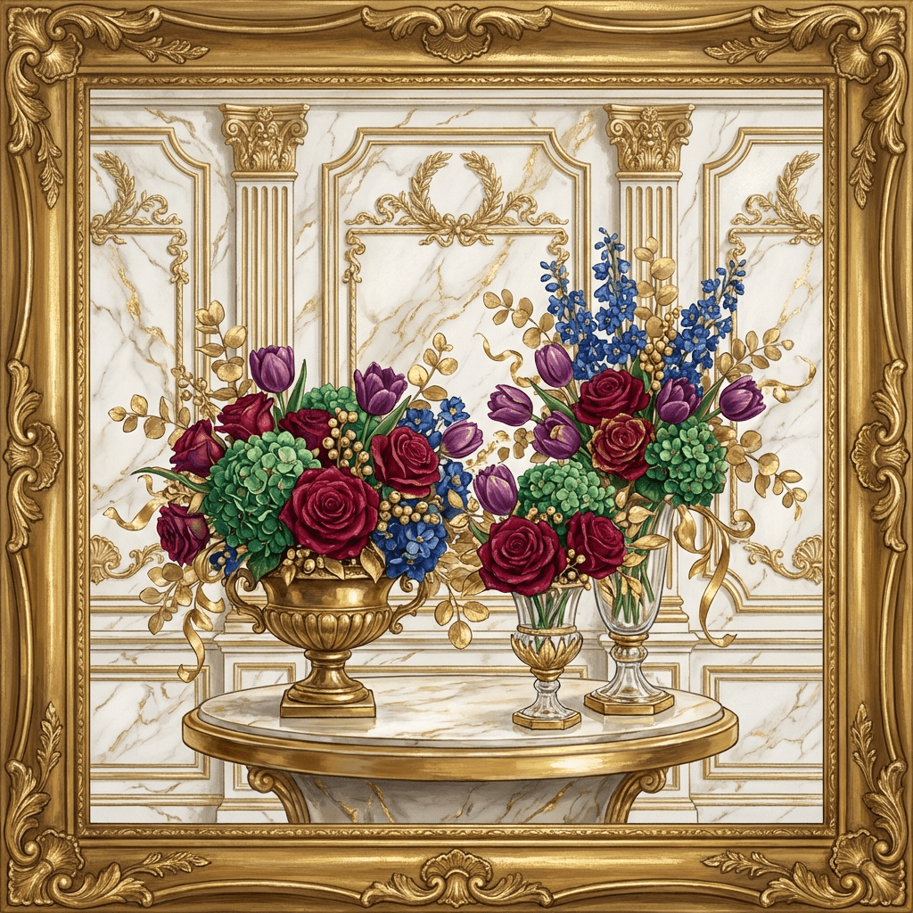 Corporate holiday flowers arranged for bulk gifting.
