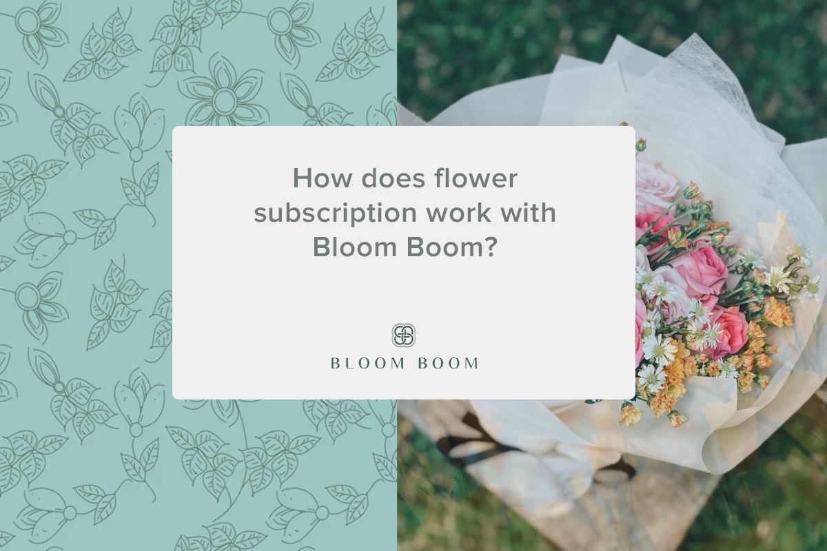 How does flower subscription work with Bloom Boom?