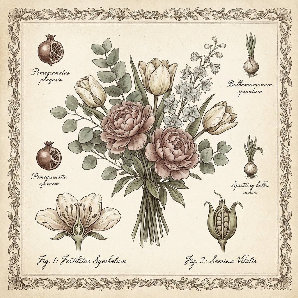 Beautiful bouquet of congratulatory flowers for IVF success