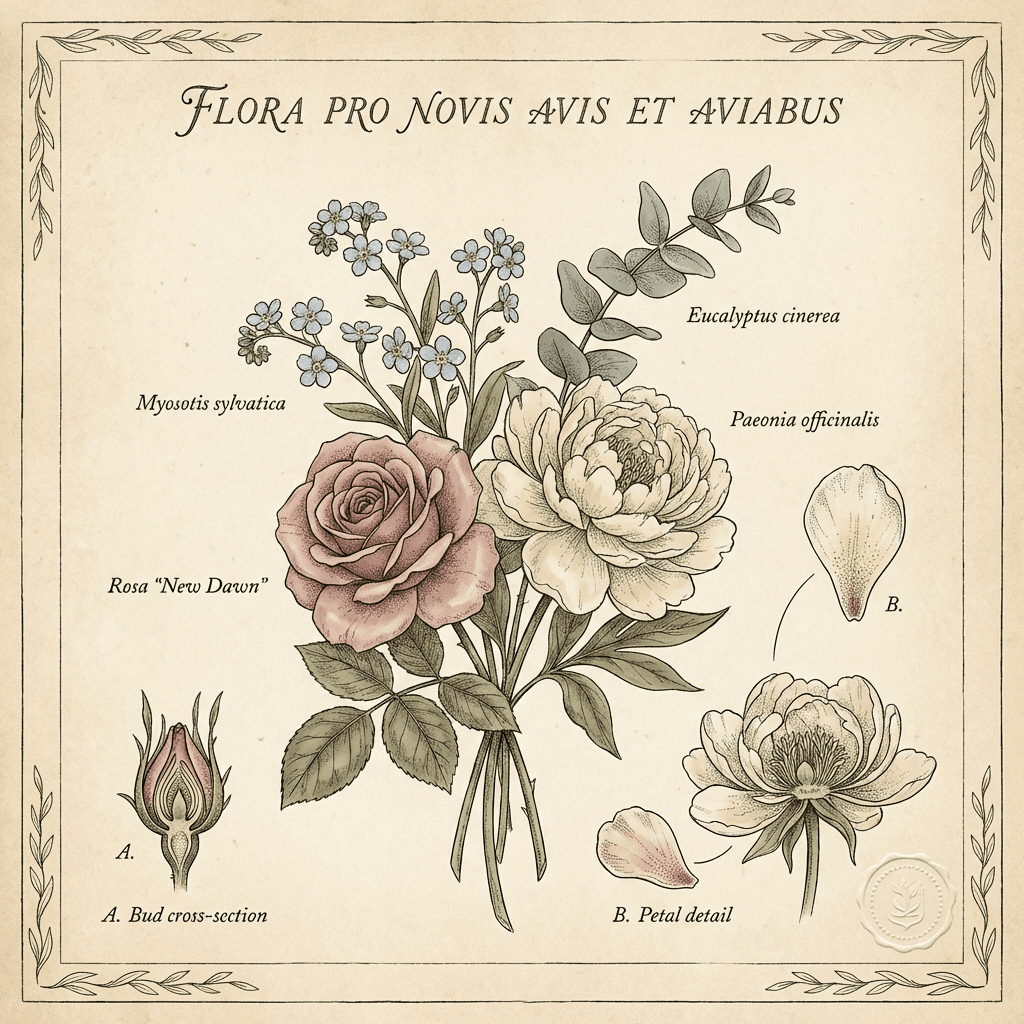 Flowers for new grandparents - cheerful floral arrangement