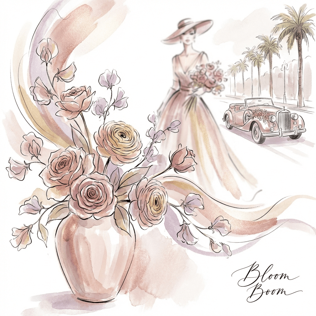 Last minute Valentine's Day flower delivery in Los Angeles with Bloom Boom