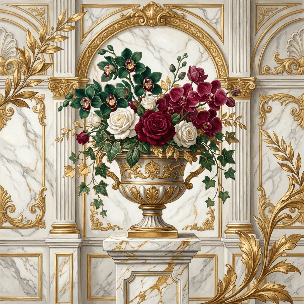 Luxury law school graduation flower arrangement with orchids and roses