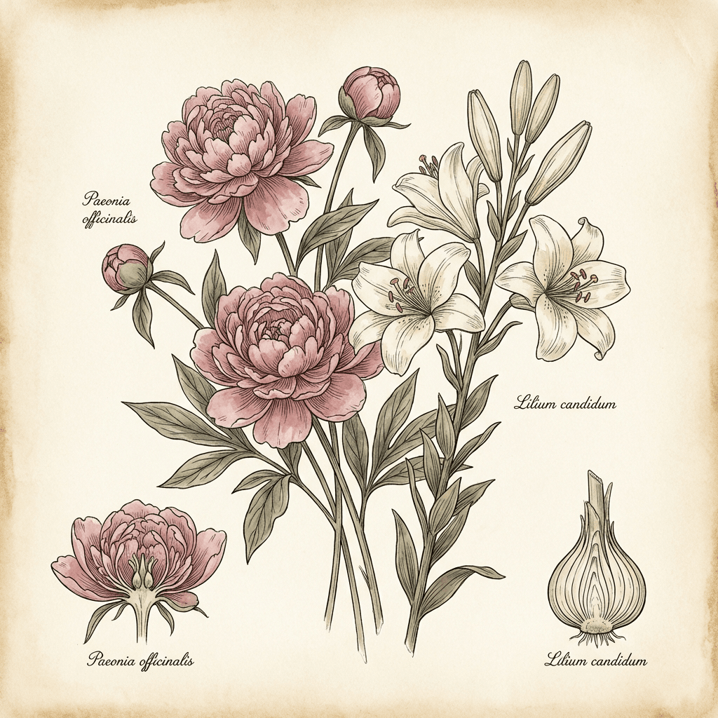 Beautiful Mother's Day flower bouquet with pink peonies and white lilies