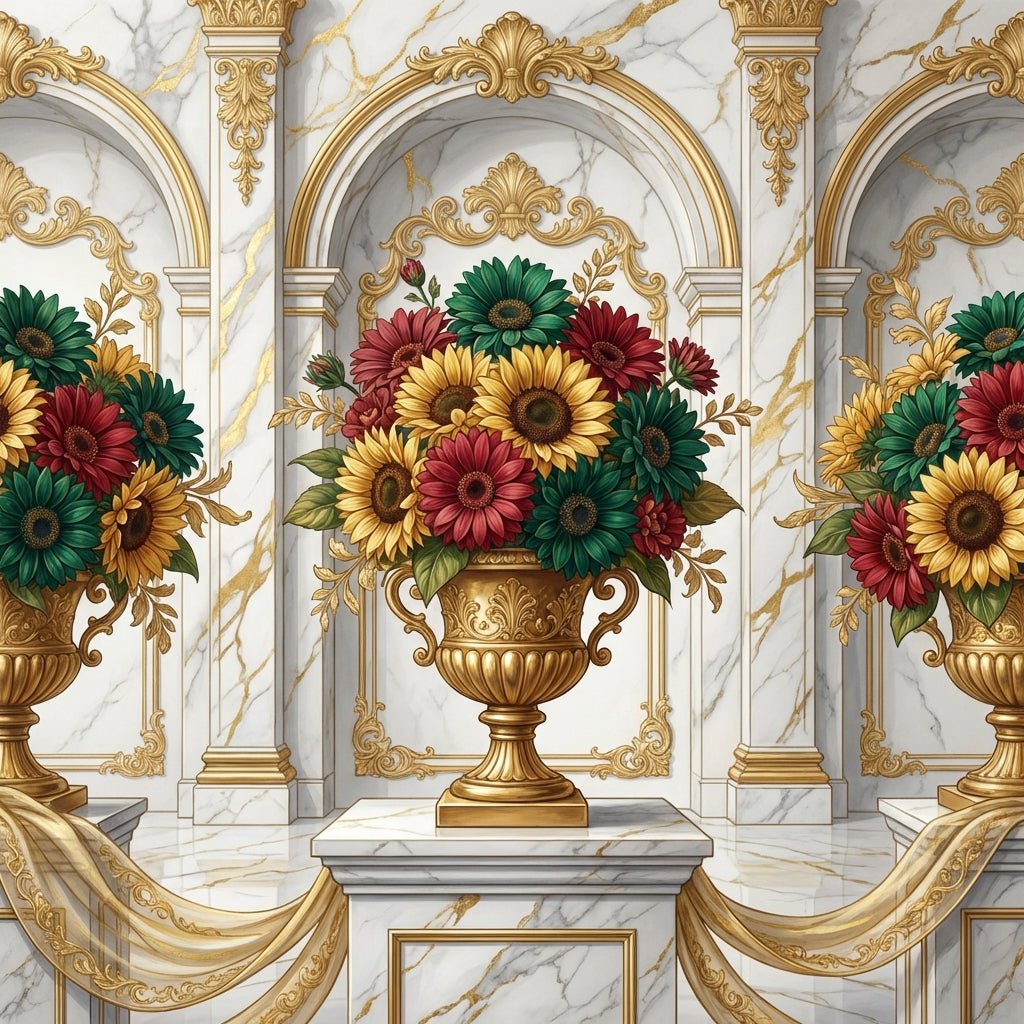 Stunning pharmacy grand opening flower arrangement featuring sunflowers and gerbera daisies.
