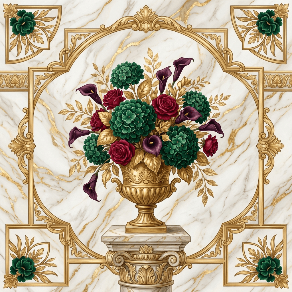 Elegant floral arrangement for a product launch event, incorporating brand colors.