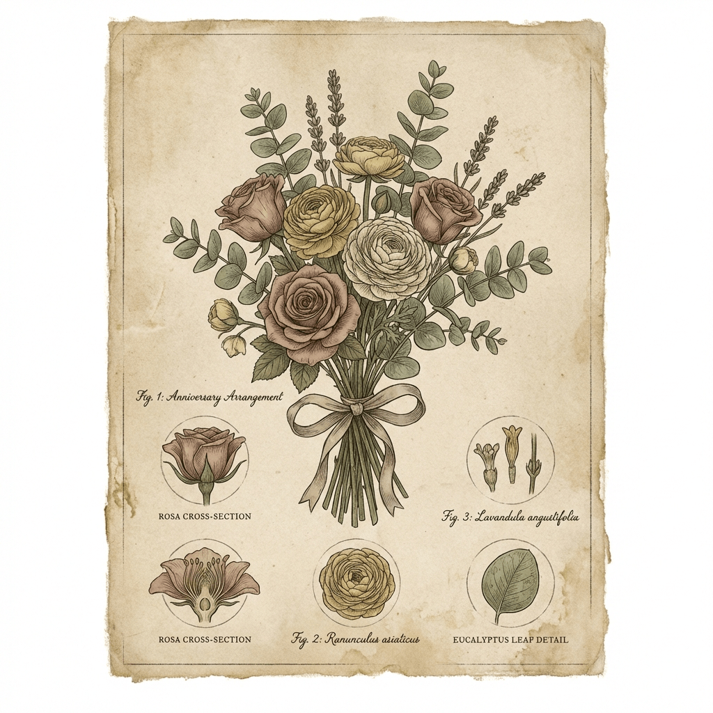 Beautiful anniversary flower bouquet under $100