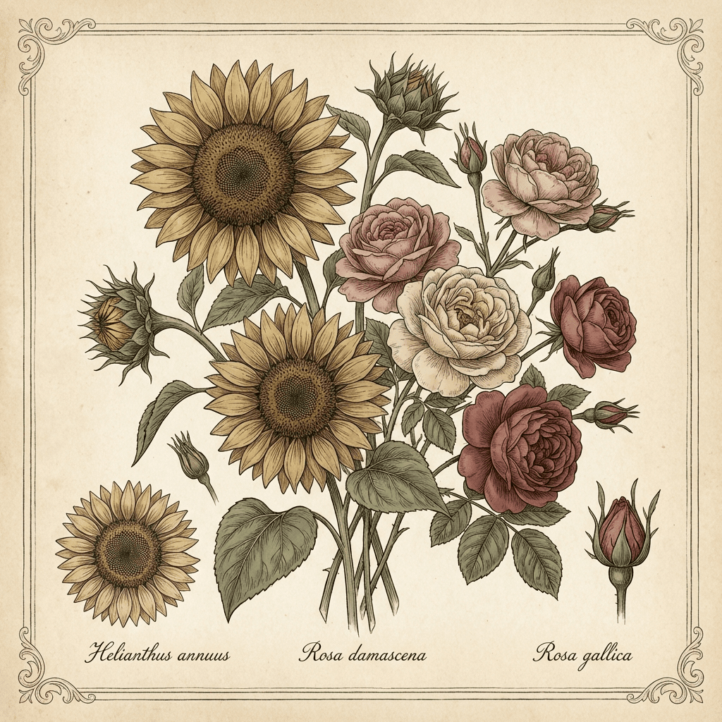 Elegant retirement party floral arrangement with sunflowers and roses.