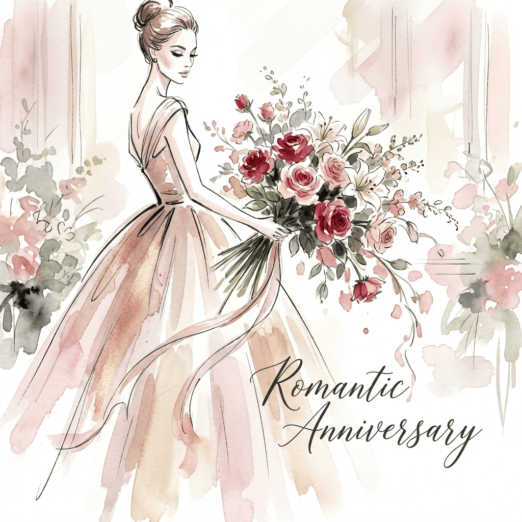 Romantic anniversary flower delivery arrangement with red roses and lilies