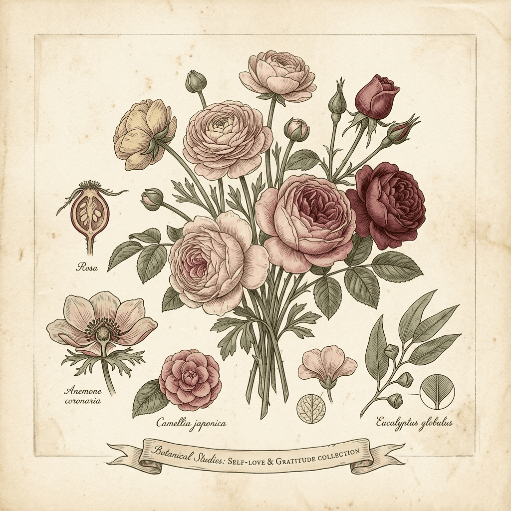 Bouquet of mixed flowers for self-love Valentine's Day