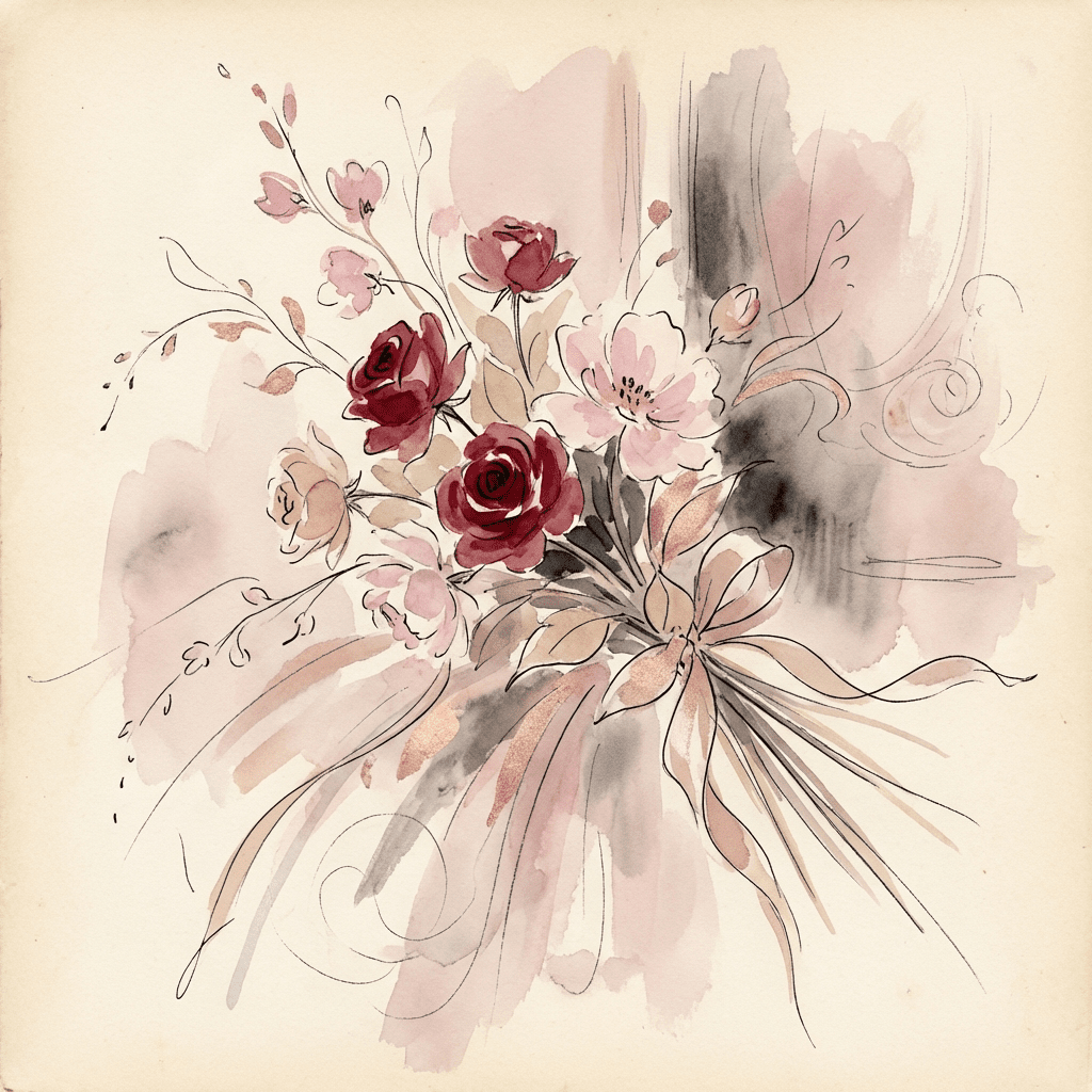 Red roses bouquet for Valentine's Day