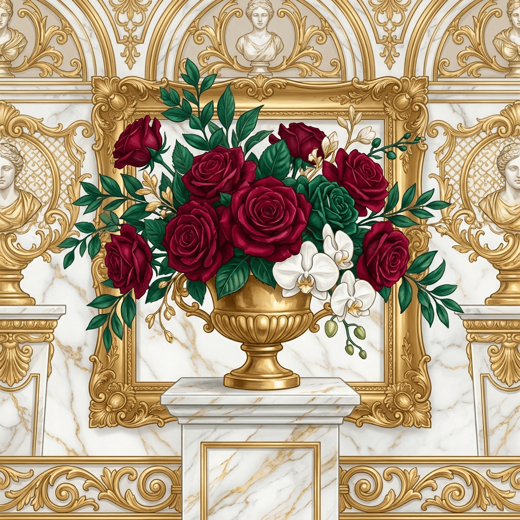 Elegant Valentine's Day flower arrangement for client appreciation