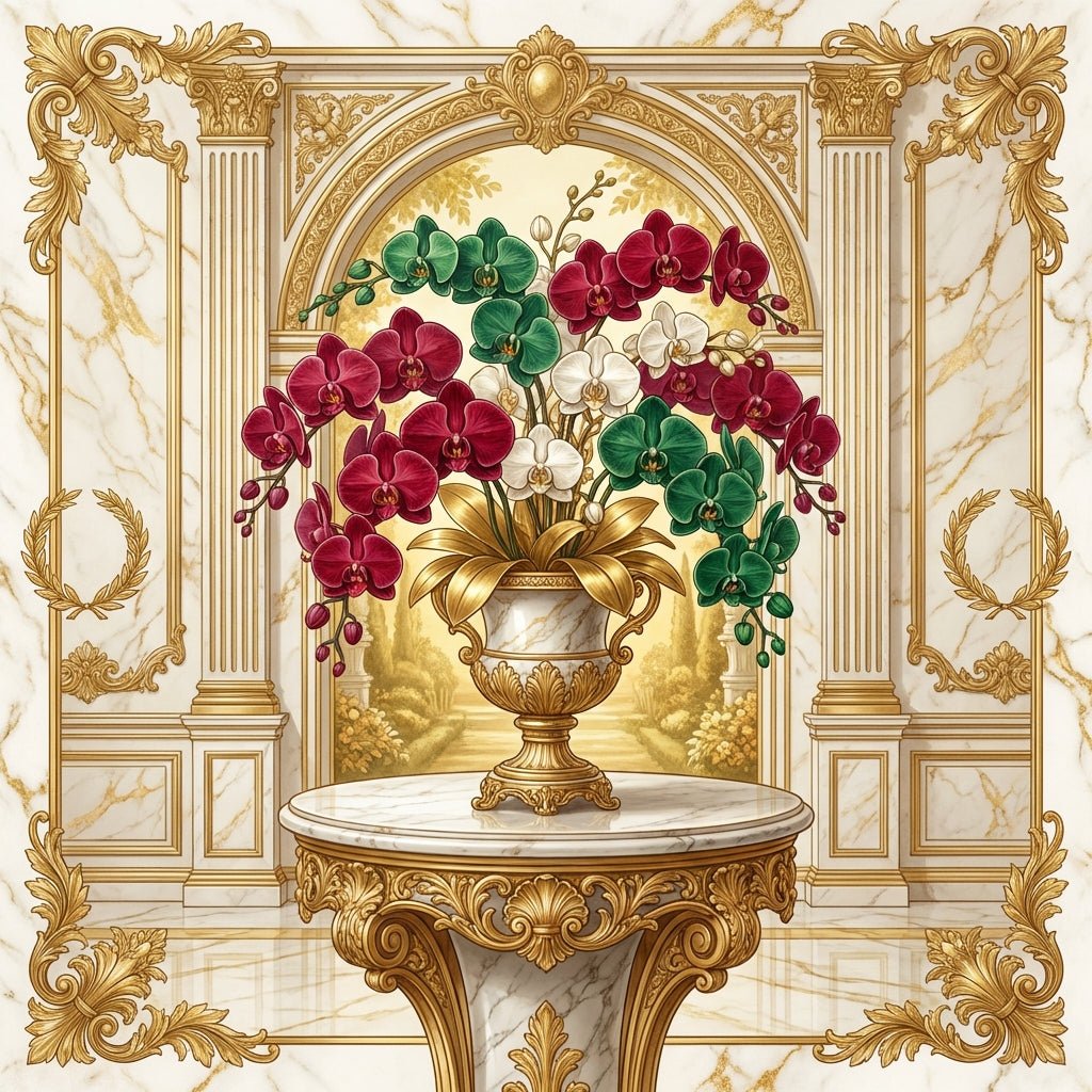 Elegant Phalaenopsis orchid arrangement for Valentine's Day