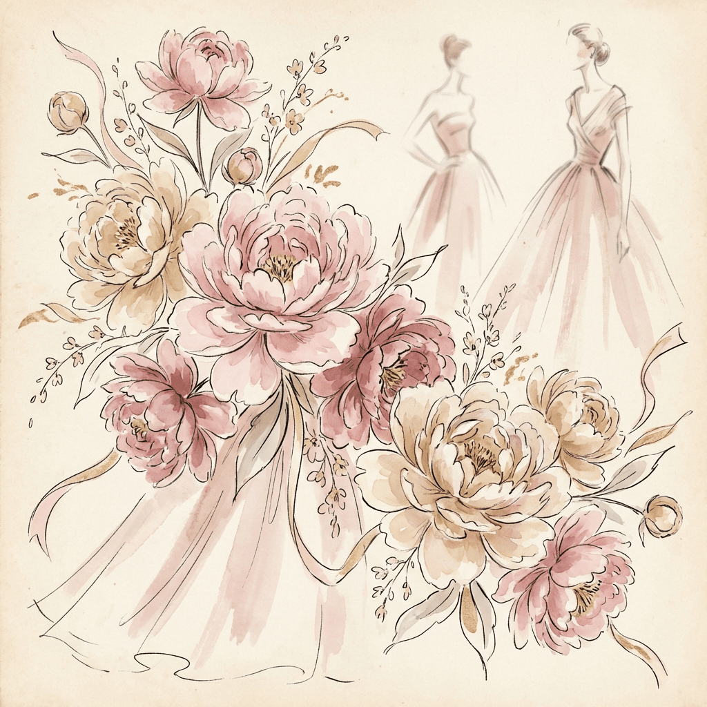 Luxurious Valentine's Day peony arrangement