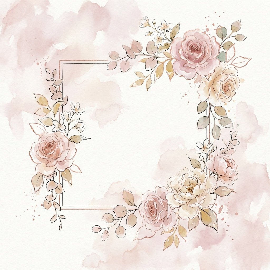 Wedding welcome sign adorned with lush floral arrangements.