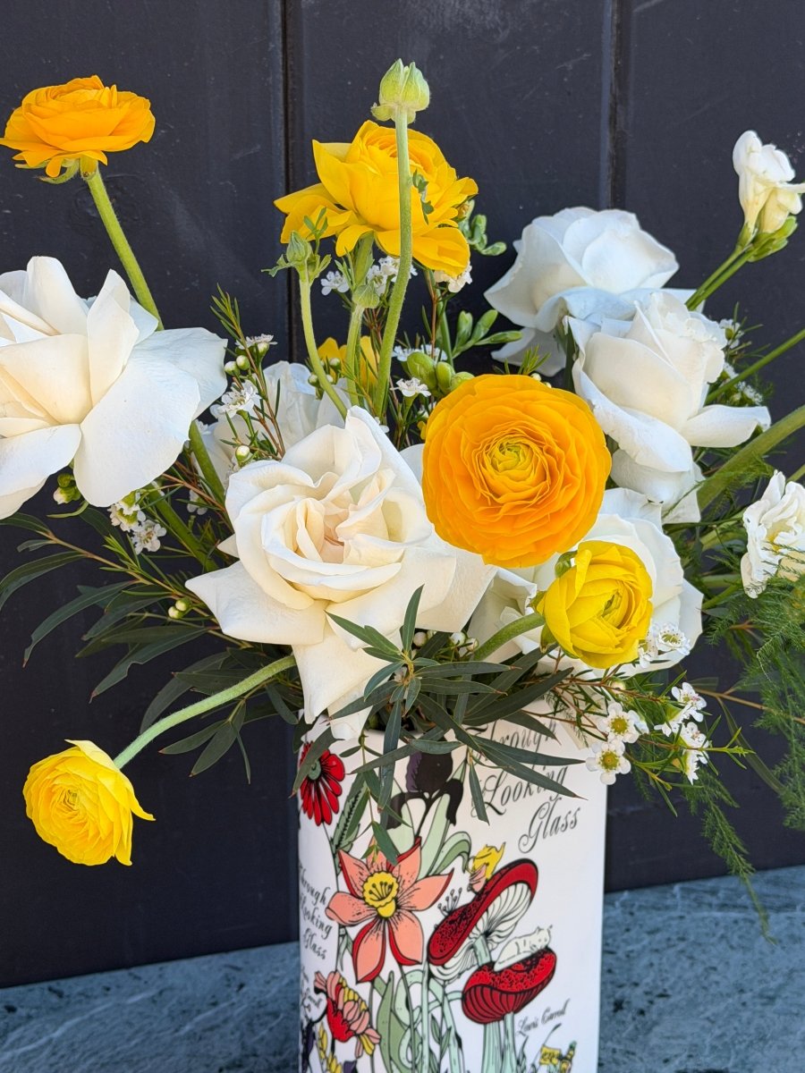 "Through the Looking Glass" Spring Flower Arrangement