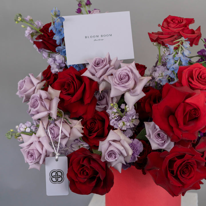 Flower box "Enchanting amour" with roses