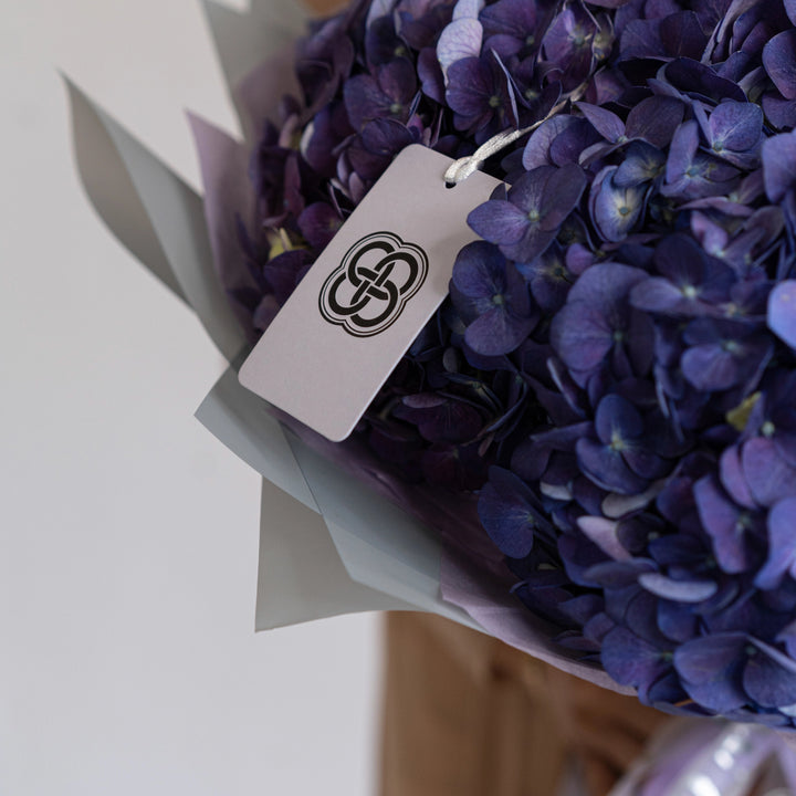 Bouquet with 10 / 15 / 20 lilac hydrangea flowers