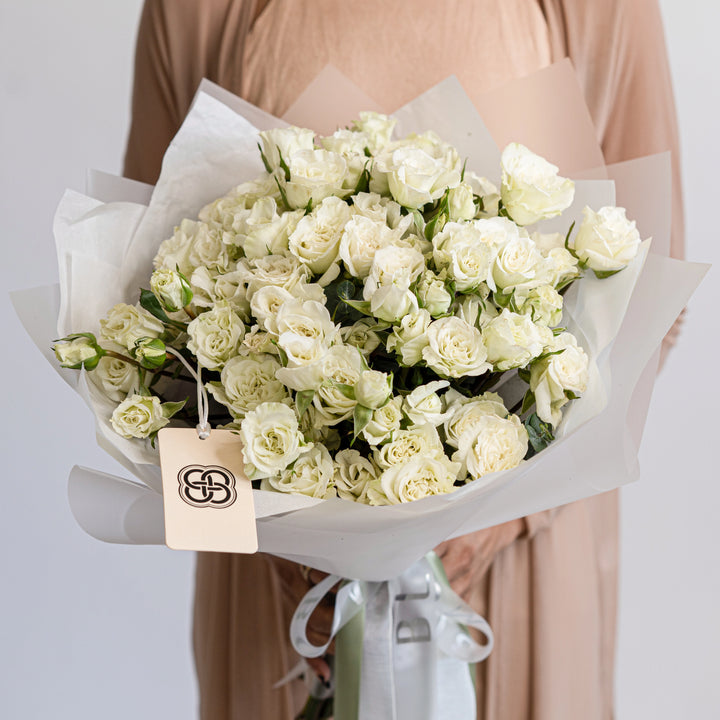 Monobouquet with 20 / 50 / 75 Spray Roses Jeanine