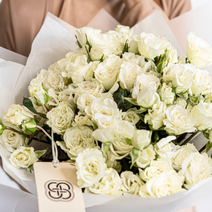 Monobouquet with 20 / 50 / 75 Spray Roses Jeanine