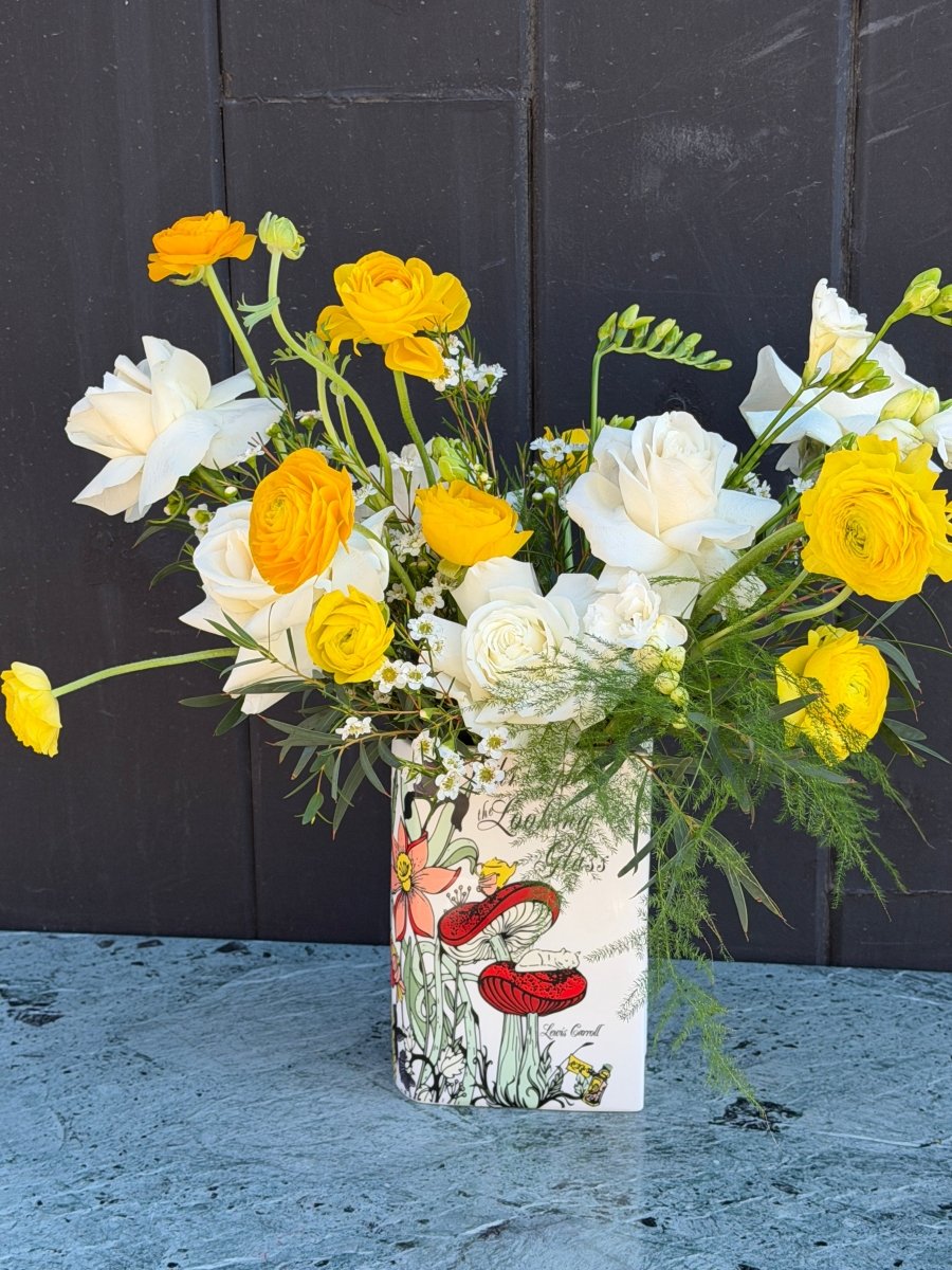 "Through the Looking Glass" Spring Flower Arrangement
