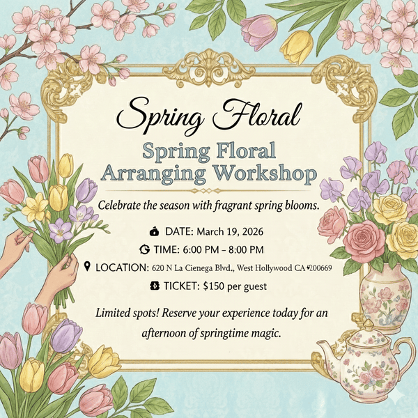 March - The Scents of Spring, A Fragrant Floral Arranging Experience