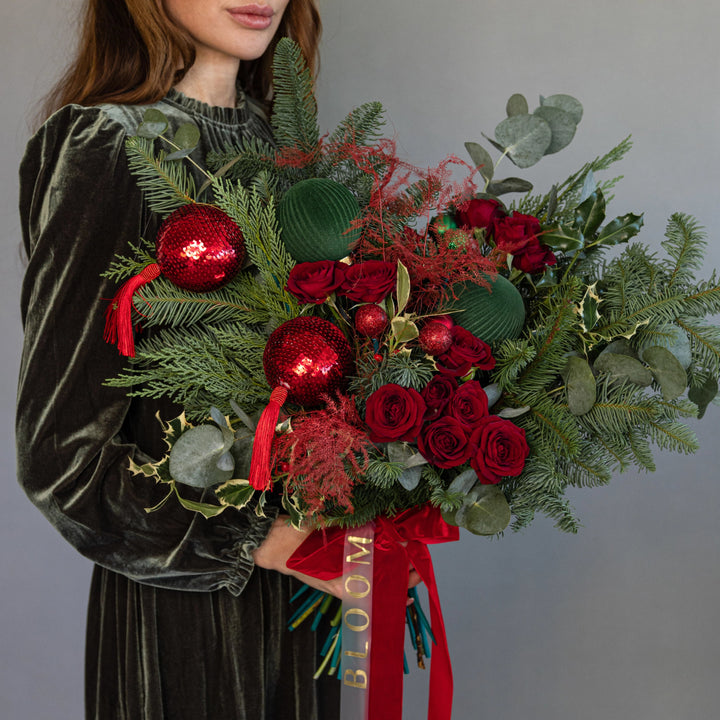 Bouquet "Christmas Magic" with roses