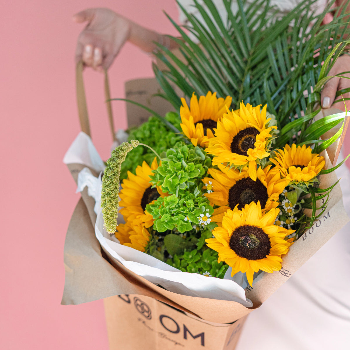 Bouquet "Radiant Harmony" with sunflowers
