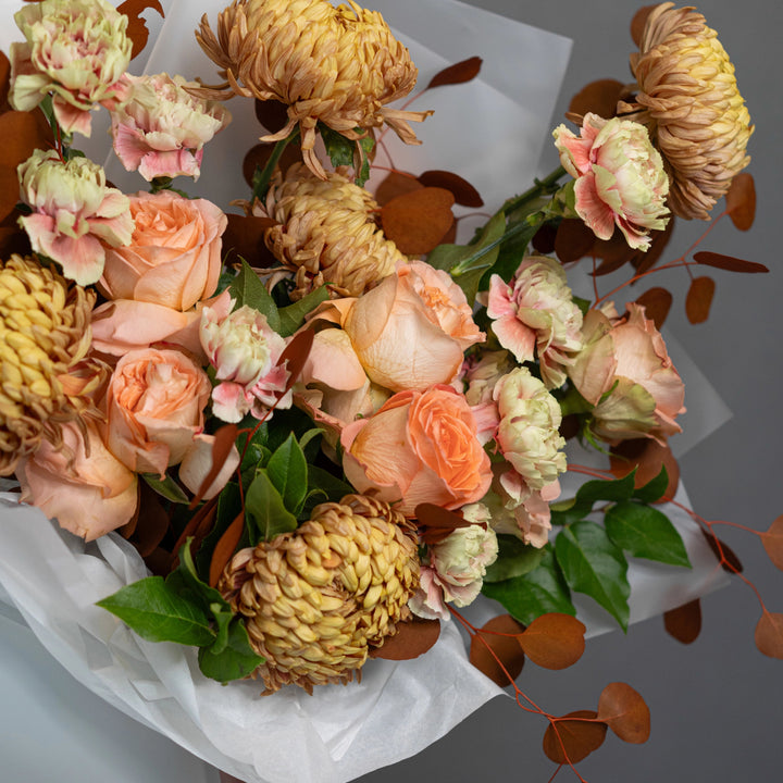 Bouquet "Whimsical Whispers" with chrysanthemum and carnation